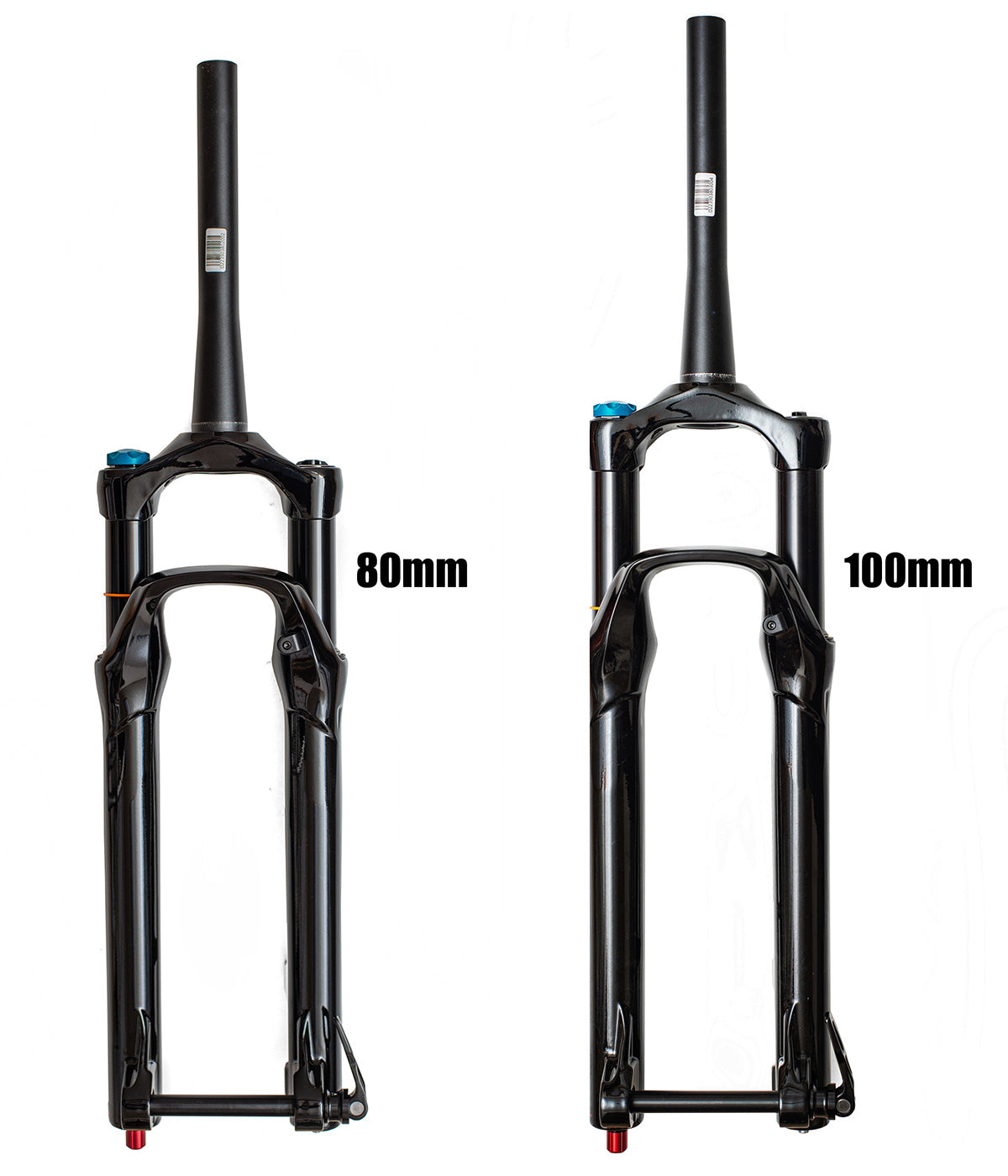 TB-FORK34 TAPERED BLACK 80 or 100mm